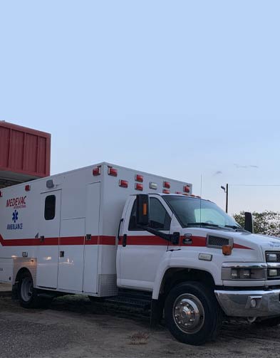 medevac ambulance truck